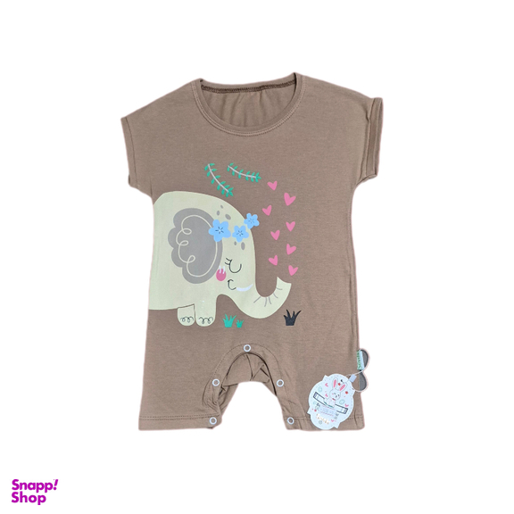 رامپر نوزاد سودا کد 139 رنگ قهوه ای