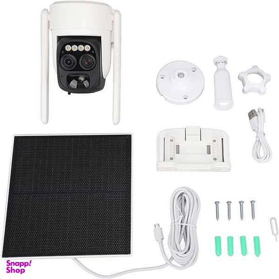 دوربین مداربسته بی سیم تحت شبکه طرح پنل خورشیدی مدل 132