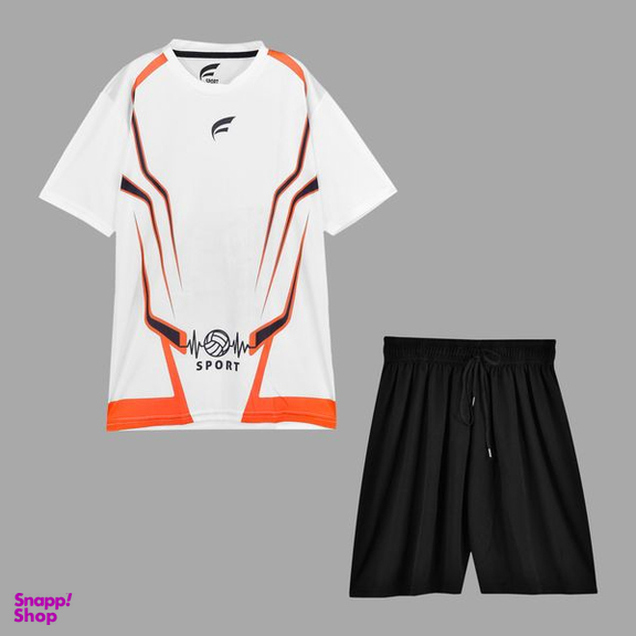 ست تیشرت و شلوارک ورزشی مردانه مدل M4069