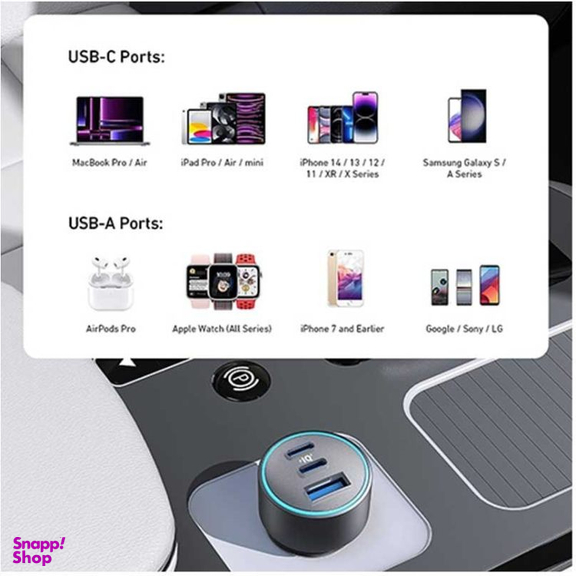 شارژر فندکی انکر مدل USBC 335