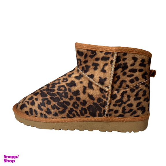 نیم بوت زنانه طرح آگ مدل پلنگی