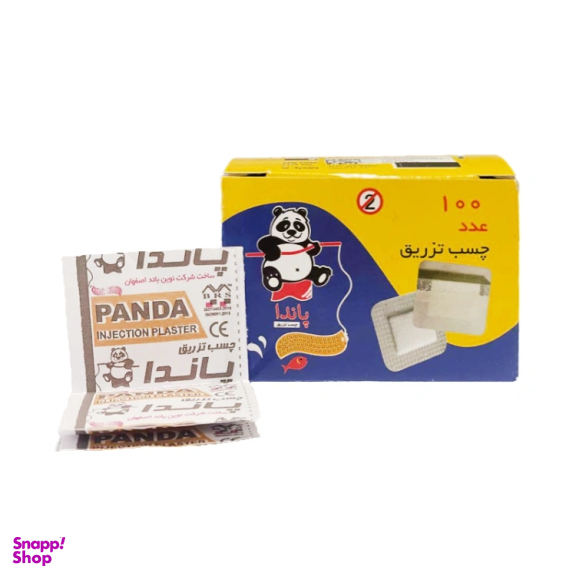 چسب تزریق مربعی پاندا کد med00028 بسته 100 عددی