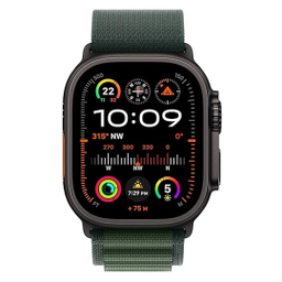 ساعت هوشمند اپل مدل Ultra 2 Black Titanium Case Alpine Loop 49mm