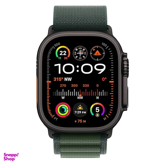 ساعت هوشمند اپل مدل Ultra 2 Black Titanium Case Alpine Loop 49mm