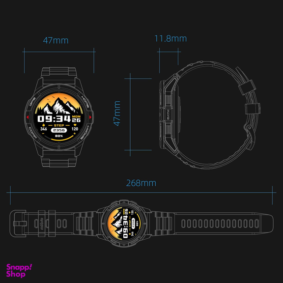 ساعت هوشمند میبرو مدل Mibro Watch GS Active