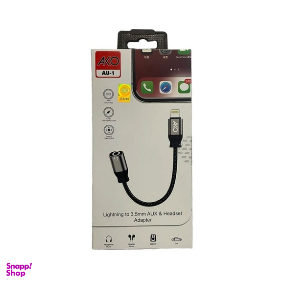 مبدل Lightning به Jack 3.5mm آکو مدل AU-1