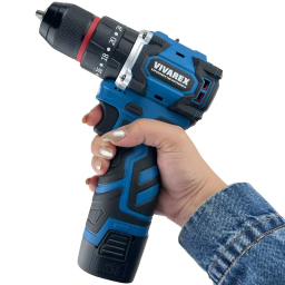 دریل شارژی چکشی 16.8 ولت ویوارکس مدل VR1682H-BL-BLUE