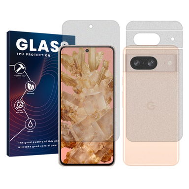 محافظ صفحه نمایش مات گوشی موبایل گلس مناسب برای گوگل Pixel 8 به همراه محافظ پشت گوشی