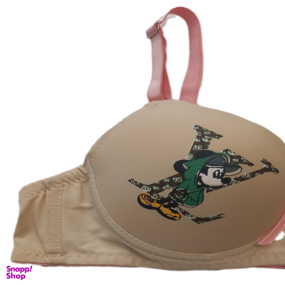 سوتین دخترانه کد Td03 رنگ کرم