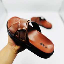 صندل مردانه دوریس مدل پدرام طبی کد 03 رنگ عسلی