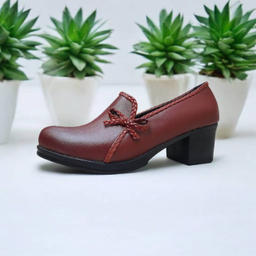 کفش رسمی زنانه کد 832 رنگ قهوه‌ای