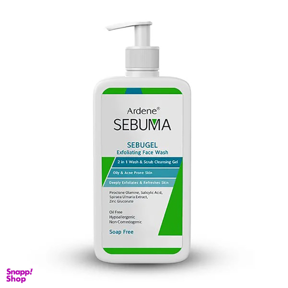 ژل شستشو صورت آردن (Ardene) مدل Sebugel سری Sebuma حجم 350 میلی لیتر
