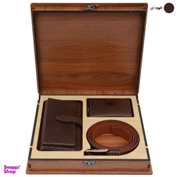 ست هدیه چرم طبیعی مردانه کد L2020
