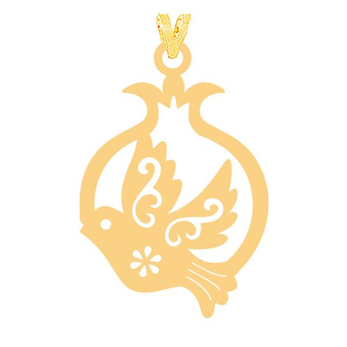 آویز گردنبند طلا 18 عیار زنانه کرابو مدل یلدا Kr31719