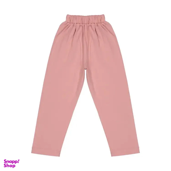 ست تیشرت و شلوار دخترانه مادر مدل ربکا کد AM-MA-Rebecca رنگ کالباسی