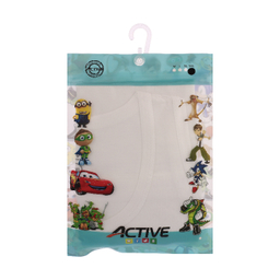 رکابی پسرانه اکتیو پرفورمنس کد 05 رنگ سفید