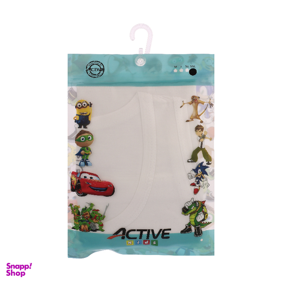 رکابی پسرانه اکتیو پرفورمنس کد 05 رنگ سفید