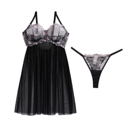 لباس خواب زنانه برتا کد 2200BS رنگ مشکی