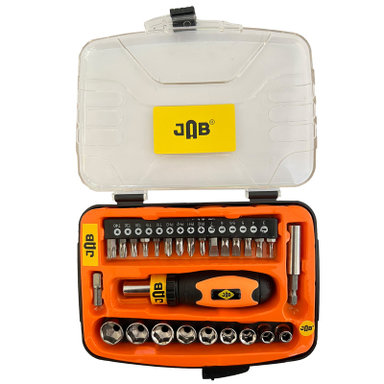 سری بکس و پیچ گوشتی جاب مدل JB-2727  مجموعه 27 عددی