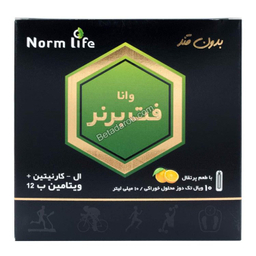 ویال خوراکی فت برنر وانا نورم لایف بسته 10 عددی