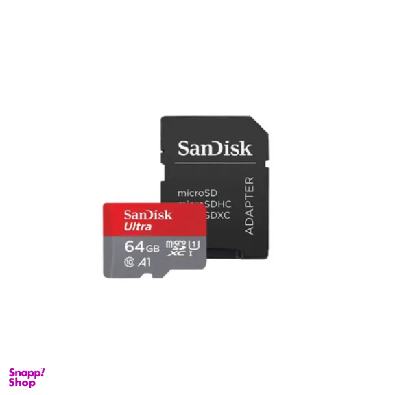 کارت حافظه سن دیسک مدل Ultra MicroSDXC UHS-I ظرفیت 64 گیگابایت به همراه آداپتور