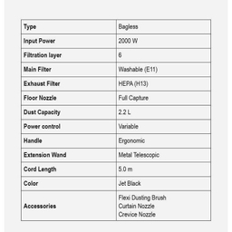 جاروبرقی 2000 وات پاناسونیک مدل MC-CL605