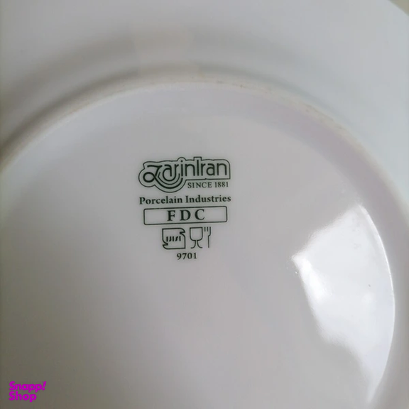 سرویس پیاله 13 پارچه چینی زرین ایران مدل سپیدار درجه عالی