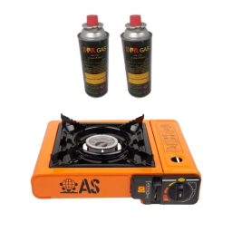 اجاق گاز مسافرتی مدل As به همراه 2 عدد کپسول گاز هانست