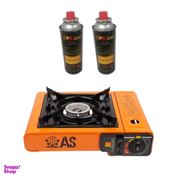 اجاق گاز مسافرتی مدل As به همراه 2 عدد کپسول گاز هانست