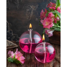 شمع شیشه‌ای مدل حبابی بزرگ