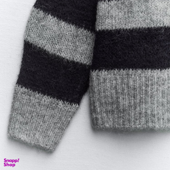 ژاکت بافت زنانه راه راه طرح زارا کد 909