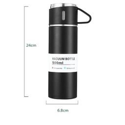 فلاسک مدل کادویی Vacuum Flask Set گنجایش 0.5 لیتر به همراه لیوان