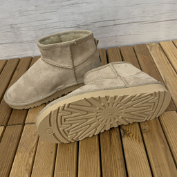 نیم بوت زنانه طرح آگ کوتاه رنگ کرم