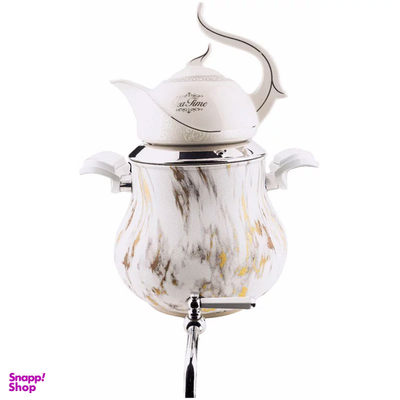 ست کتری و قوری کروپ ست مدل السا رنگی ماربل کد 900