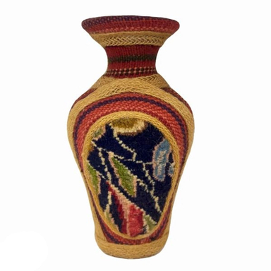 کوزه تزیینی طرح فرش هریس کد 7777