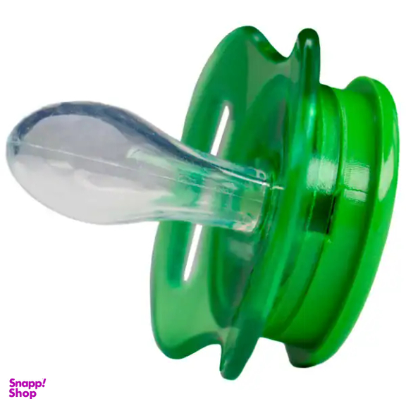 پستانک ارتودنسی وی کر مدل بادامی شفاف دسته دار Comfort کد P144 سایز 0 تا 3 ماه