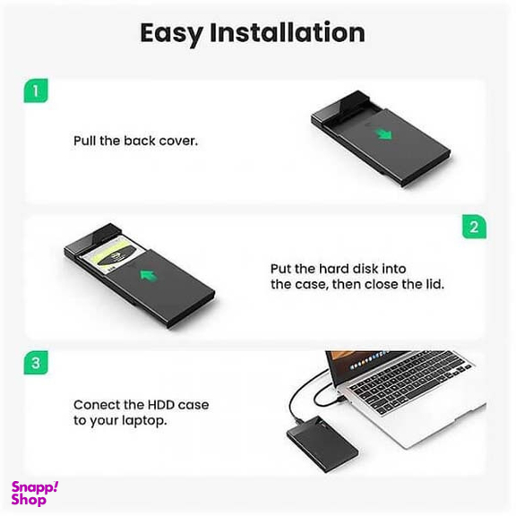 باکس هارد 2.5 اینچ USB3.0 یوگرین مدل US221