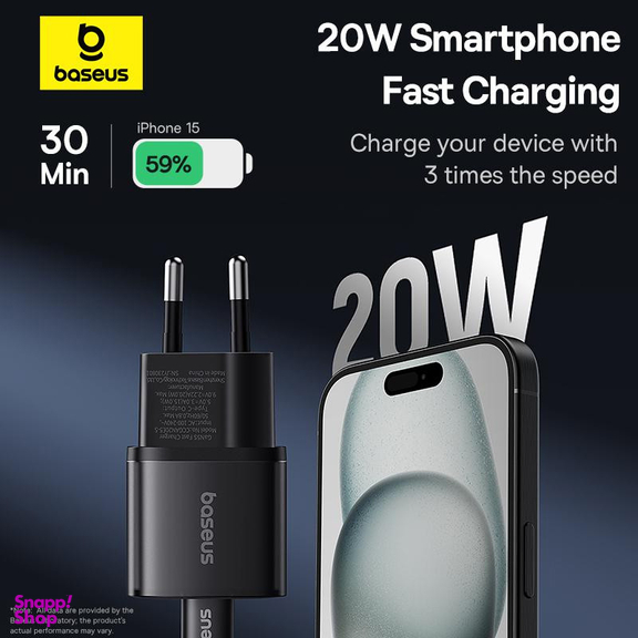 شارژر دیواری 20 وات بیسوس مدل GaN5S
