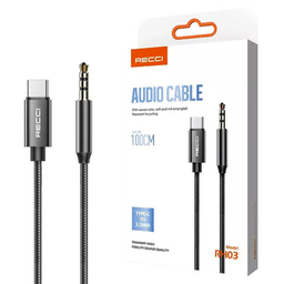 کابل تبدیل USB Type-C به جک 3.5 میلی متر رسی مدل RH03 طول 1 متر