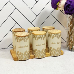 جای ادویه 7 پارچه سام ست طرح پر