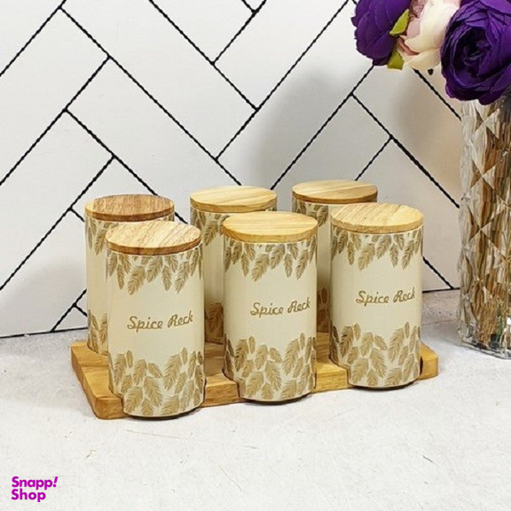 جای ادویه 7 پارچه سام ست طرح پر