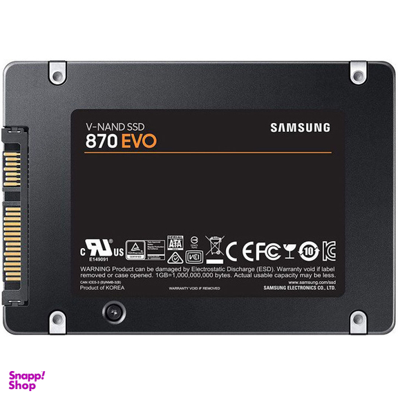 حافظه SSD اینترنال سامسونگ مدل EVO 870 ظرفیت 250 گیگابایت