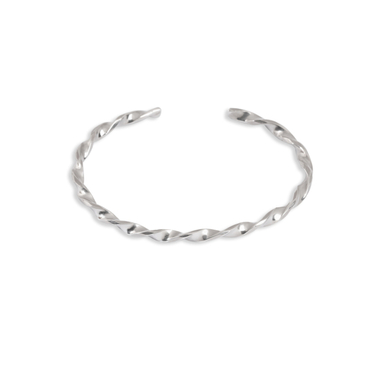 بنگل نقره مردانه مدل پیچ کد 090