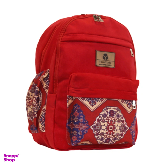 کوله پشتی یوتاب مدل سه زیپ طرح سنتی کد 10024000Q