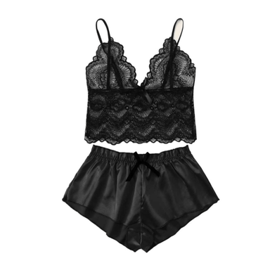 لباس خواب زنانه مدل آباسا کد 79022 رنگ مشکی