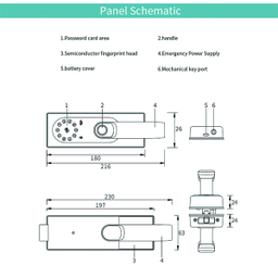 دستگیره هوشمند آیلاک مدل P2