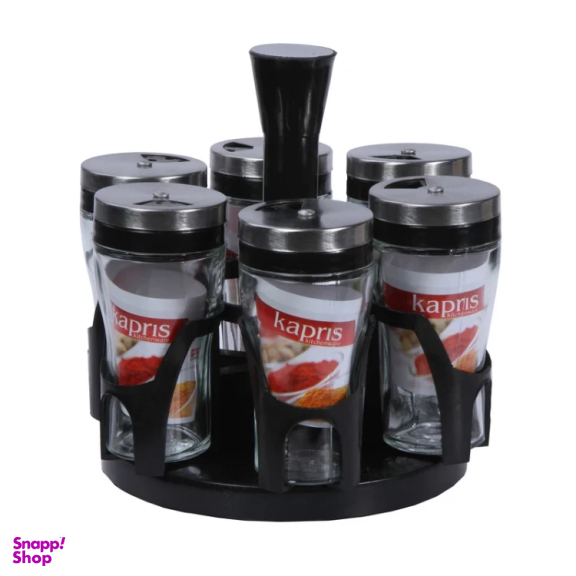 ست جای ادویه 6 پارچه کاپریس مدل پارادایس کد 12663