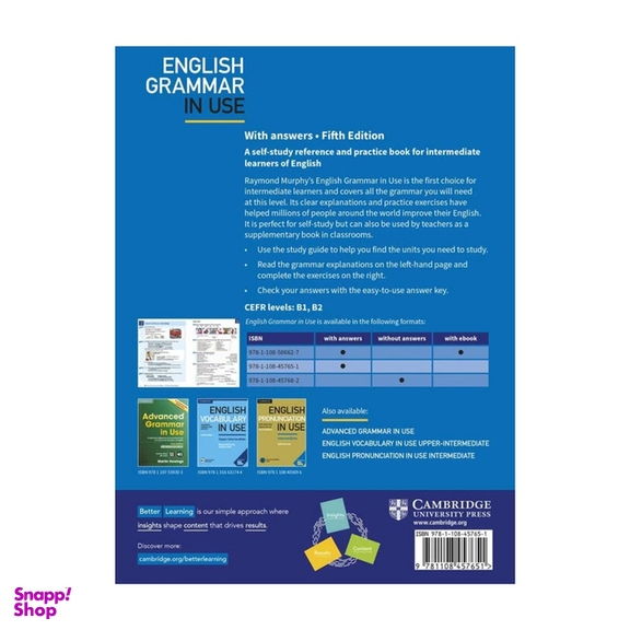 کتاب English grammar in use 5th edition اثر raymond murphy انتشارات رهنما