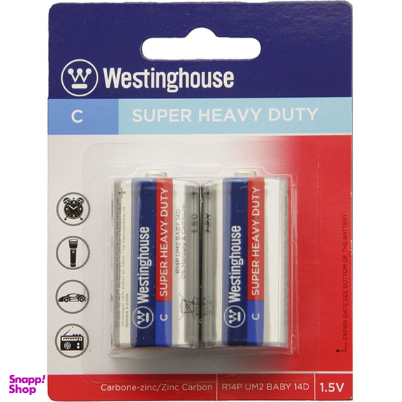 باتری وستینگ هاوس مدل Super Heavy Duty سایز متوسط بسته 2 عددی