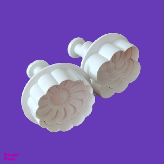 کاتر فشاری شیرینی پزی به گز مدل گل فلورا مجموعه 2 عددی